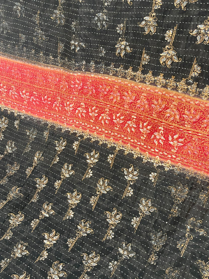 Indian Handmade Reversible Vintage Kantha Quilt Bedspread Sita - Adore India   