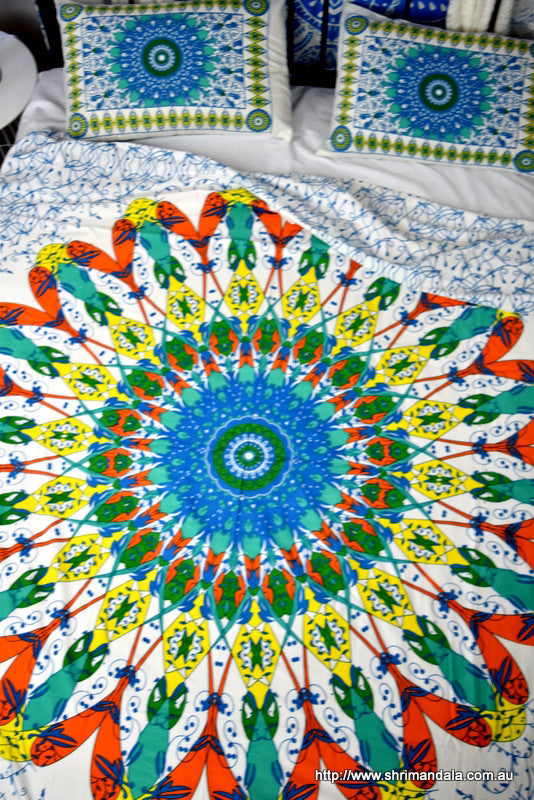 Universe Lime Mandala Throw - Adore India   
