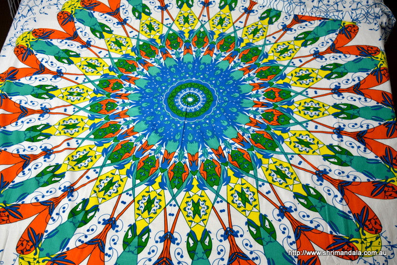 Universe Lime Mandala Throw - Adore India   